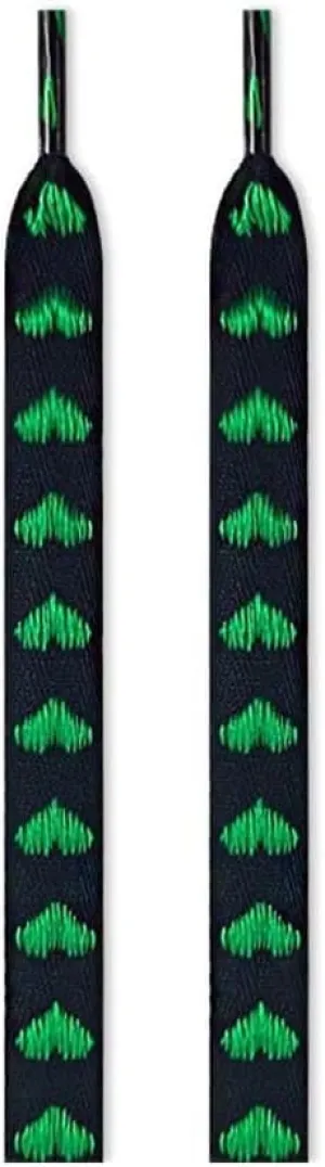 3pairs Flat Love Heart Shoelaces Webbing Shoe Laces For Sneakers Width 1.2cm Canvas Casual Shoelace Women Men