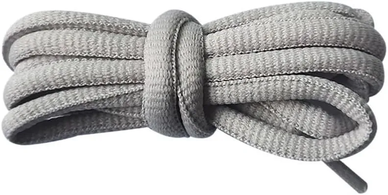 3Pairs Semi-circular Shoelace Sneakers Canvas Shoes Basketball Shoes Black And White Color Shoelaces.