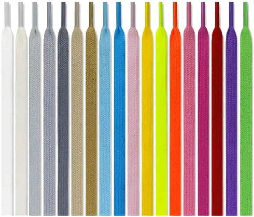 5Pairs Cotton Shoelaces For Sneakers Shoelace High-top Canvas Casual Shoe Laces No Elasticity Shoestrings Men Women