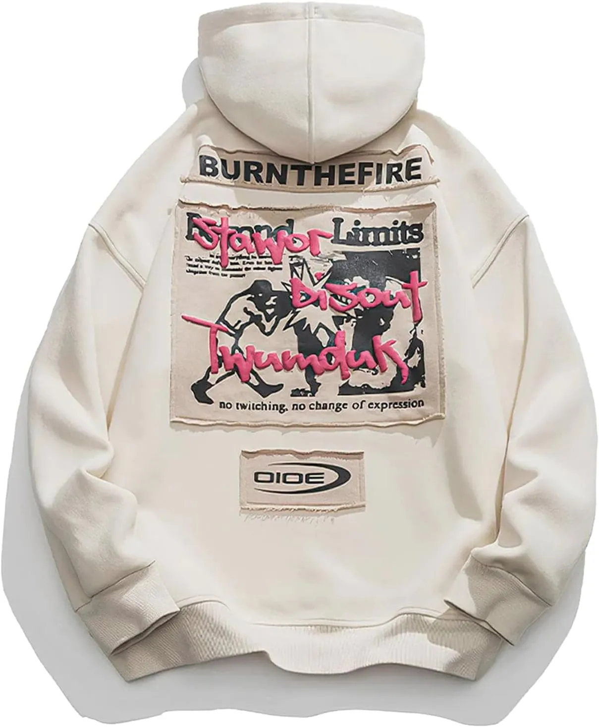 Aelfric Eden Graphic Hoodies for Men Letter Printed Hoodie Sweatshirt Oversized Streetwear Hooded Pullover