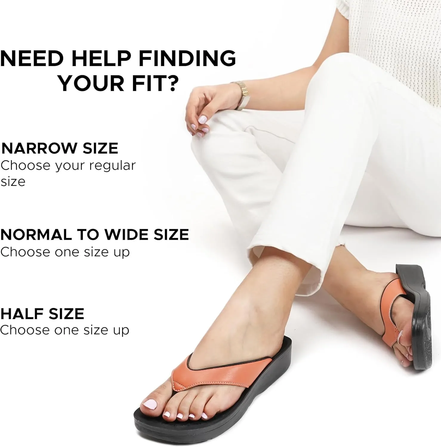 AEROTHOTIC Arch Support Flip Flops for women Stylish Cushioned Padded Straps with Soft Toe Post Slip on Footwear Dressy Travel Recovery Outdoor Comfortable Walking Women Sandals