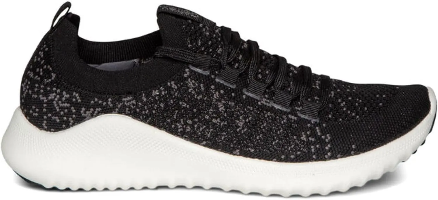 Aetrex Women's Carly Orthopedic Arch Support Knit Sneakers for Women- Plantar Fasciitis Relief Women Sneakers W/ Lace Up