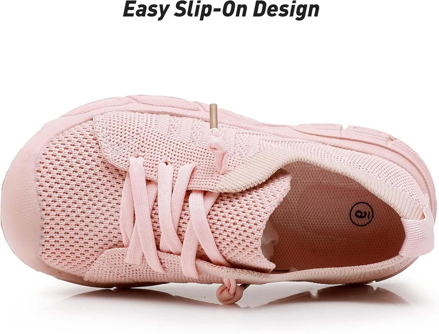 Ahannie Toddler Shoes Boys Girls Sneakers Kids Wide Toe Barefoot Slip-On Breathable Tennis Shoes(Toddler/Little Kid)