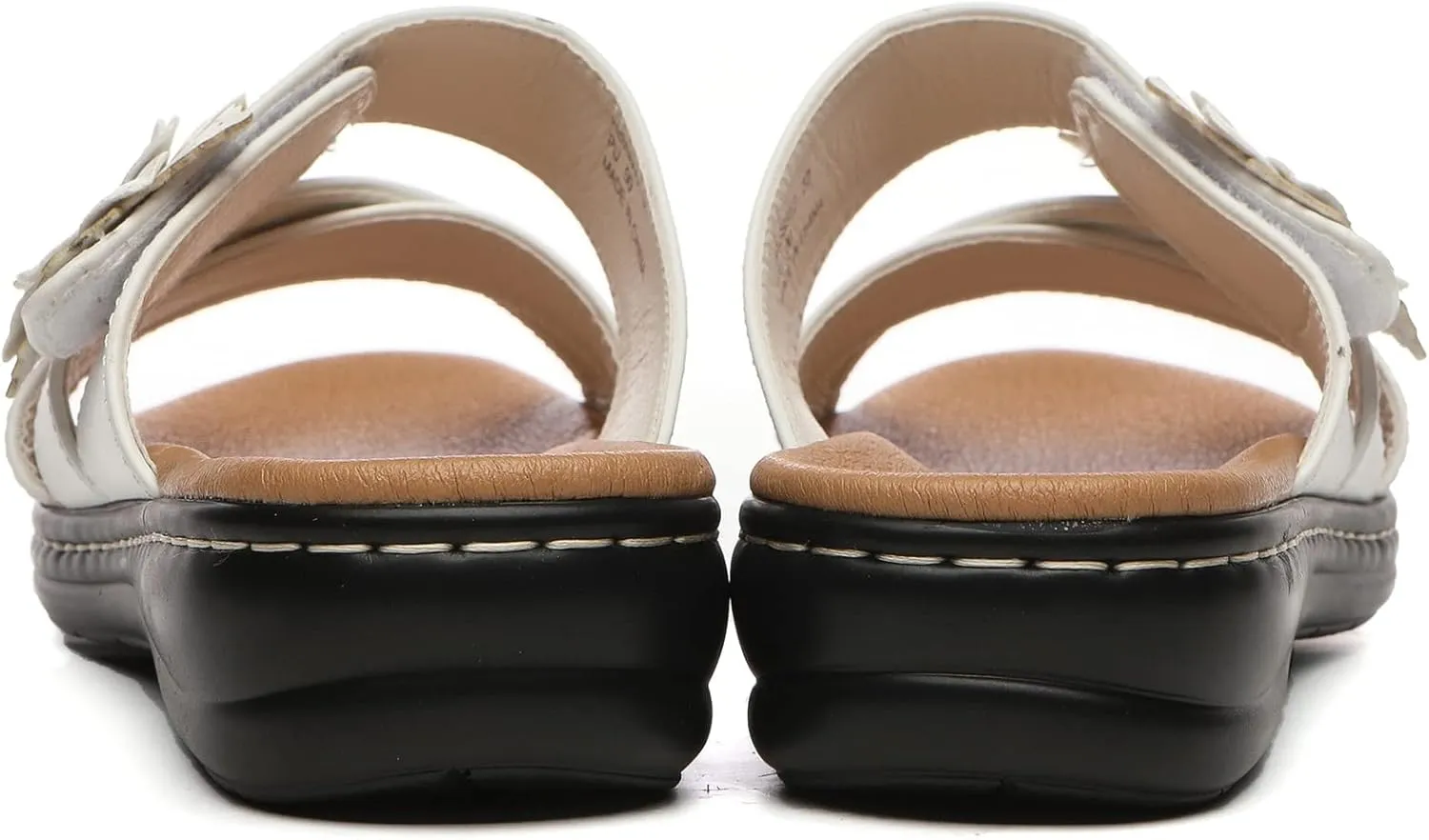 Alexis Leroy Comfortable Insole Buckle Strap Vamp Women's Wedge Sandals