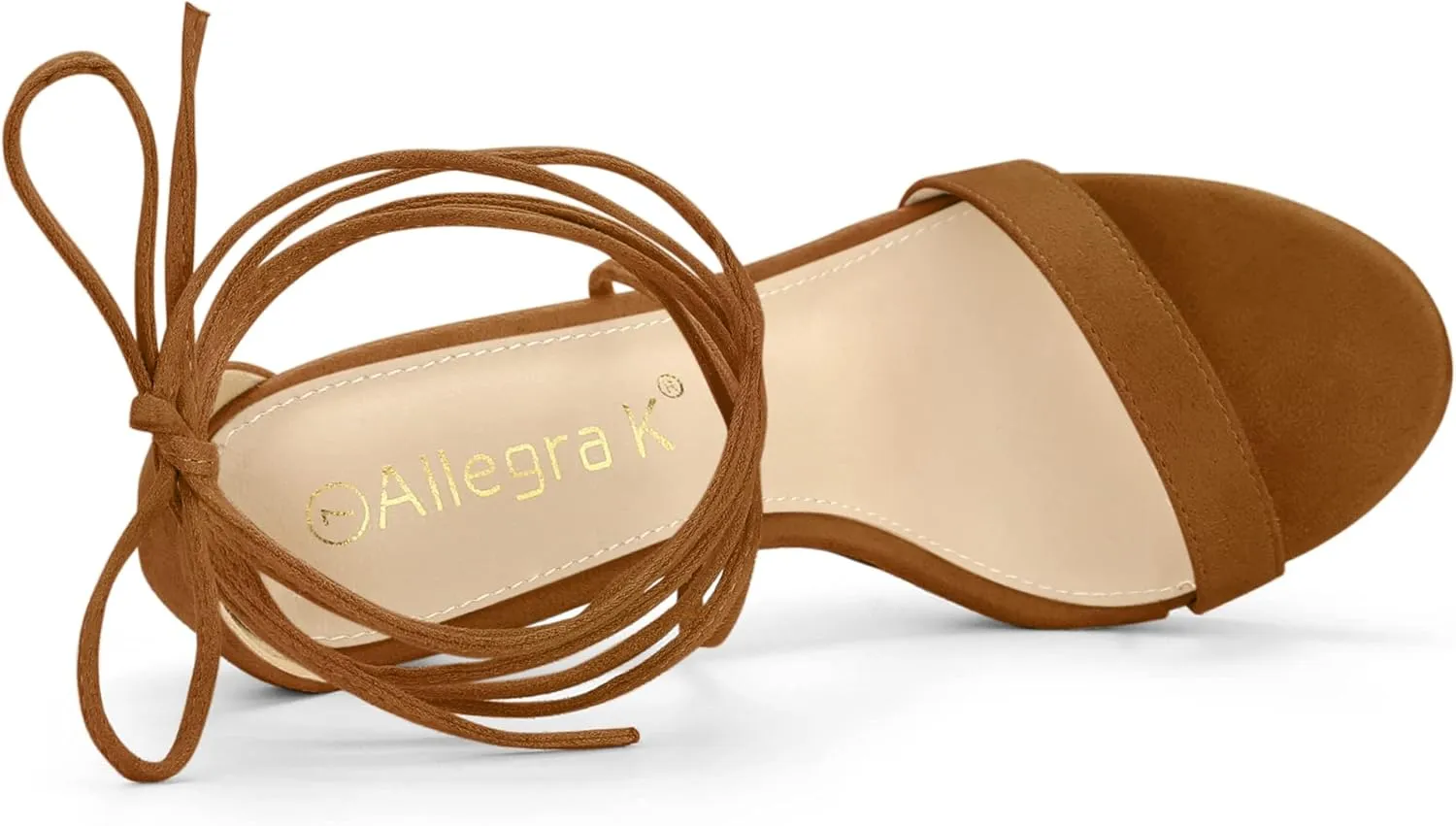 Allegra K Women's Platform Stiletto Heels Lace Up Sandals