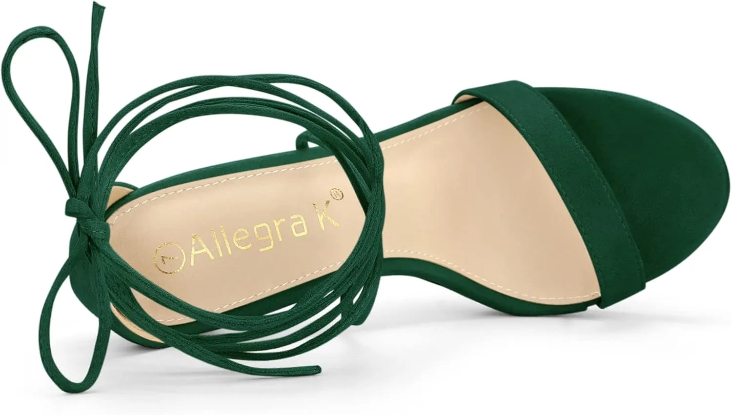 Allegra K Women's Platform Stiletto Heels Lace Up Sandals