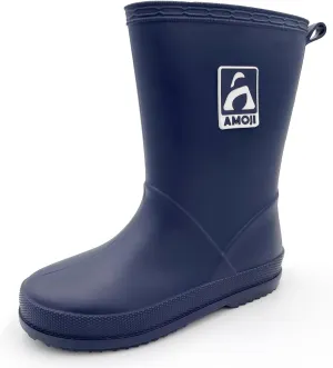 Amoji Kid Rain Boots Boy Rubber Waterproof Garden Boots JT6513