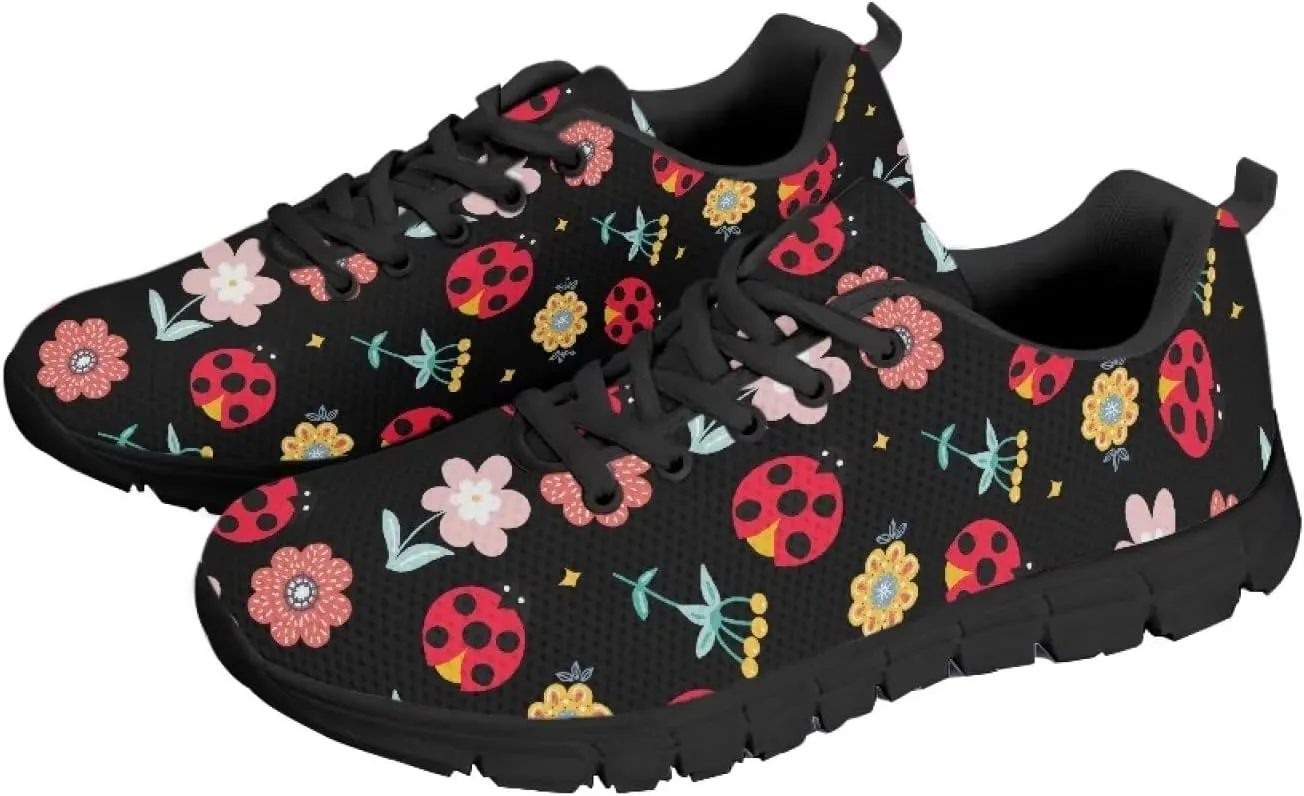 AmzPrint Women Men Shoes for Bike Work Nursing Restaurants Walking Sneakers White Sole Running Shoes for Women Men Sneakers