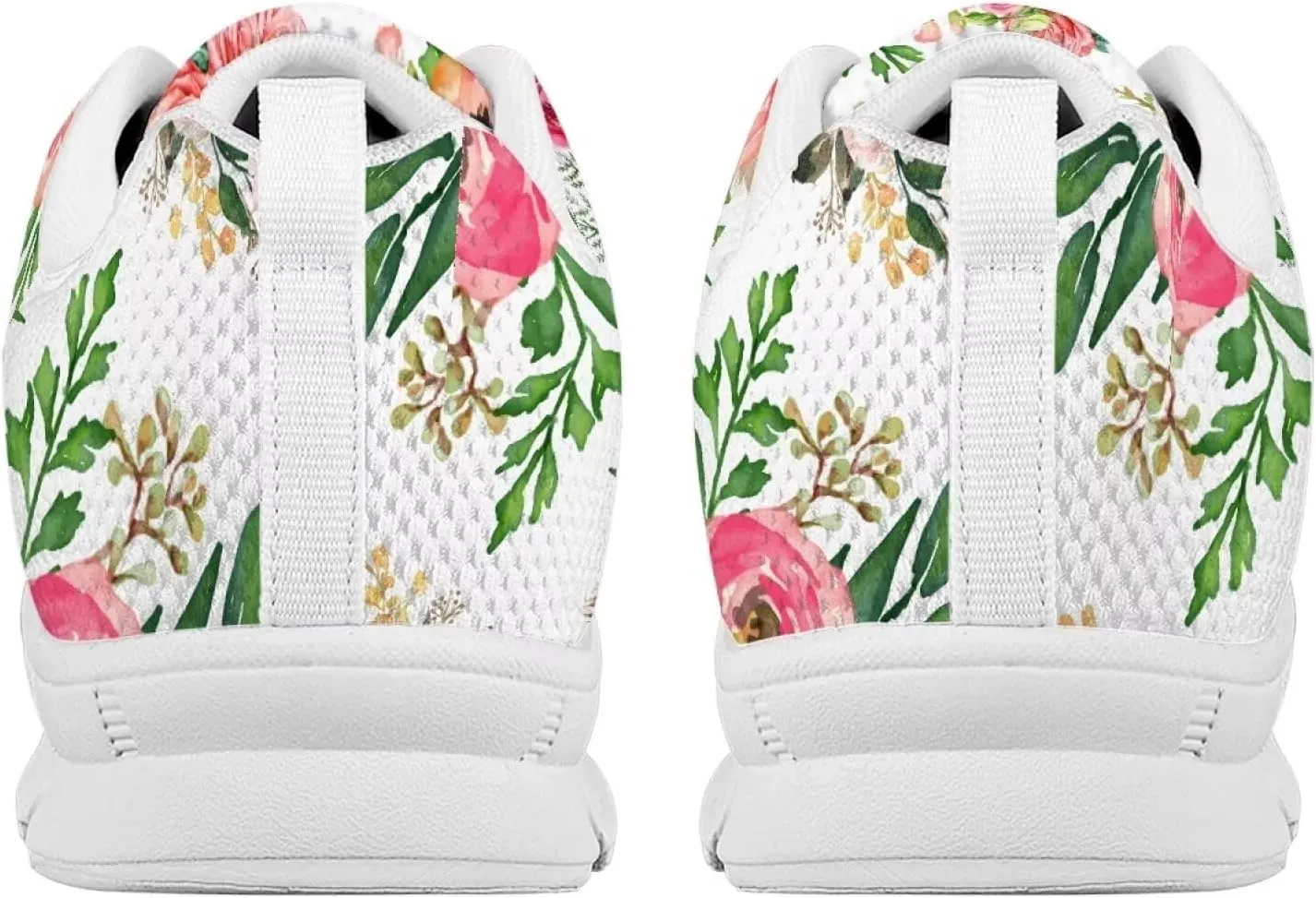 AmzPrint Women Men Shoes for Bike Work Nursing Restaurants Walking Sneakers White Sole Running Shoes for Women Men Sneakers