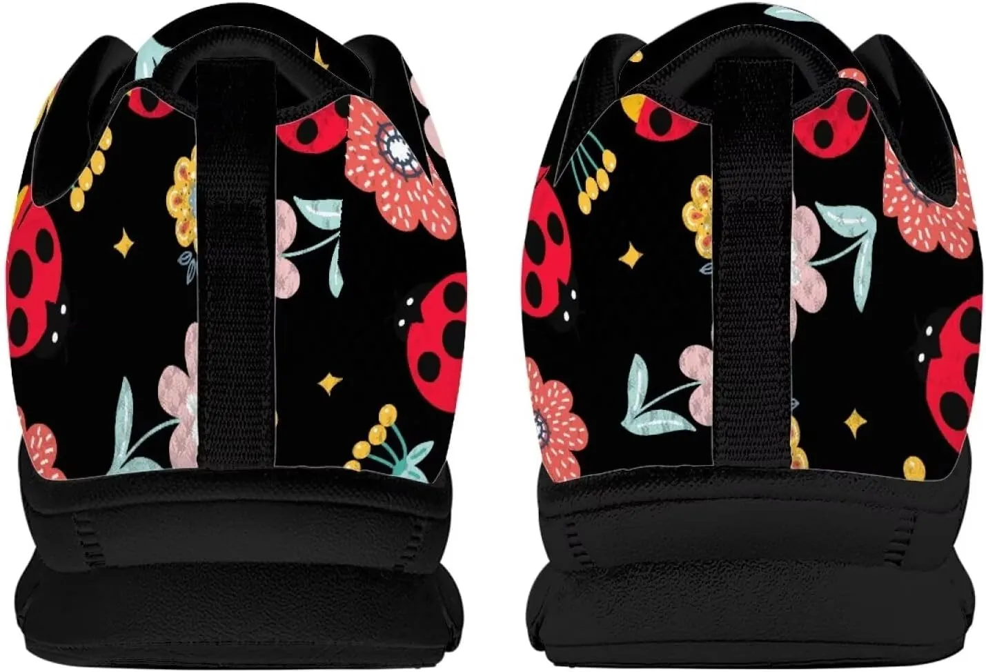 AmzPrint Women Men Shoes for Bike Work Nursing Restaurants Walking Sneakers White Sole Running Shoes for Women Men Sneakers
