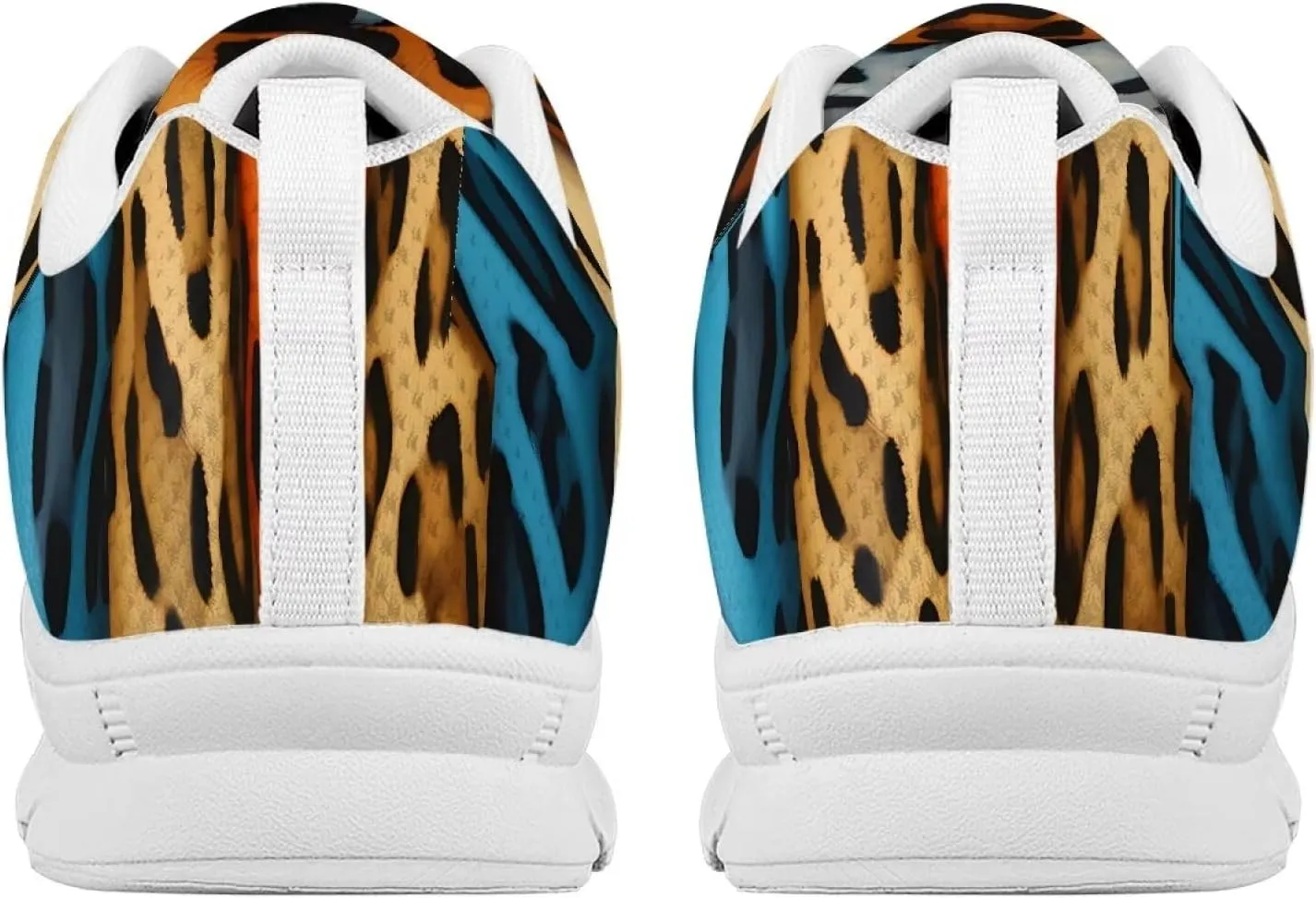 AmzPrint Women Men Workout Athletic Trainer Hiking Camping Walking Sneaker White Sole Shoes for Men Women Shoes Size 5.5-13.5