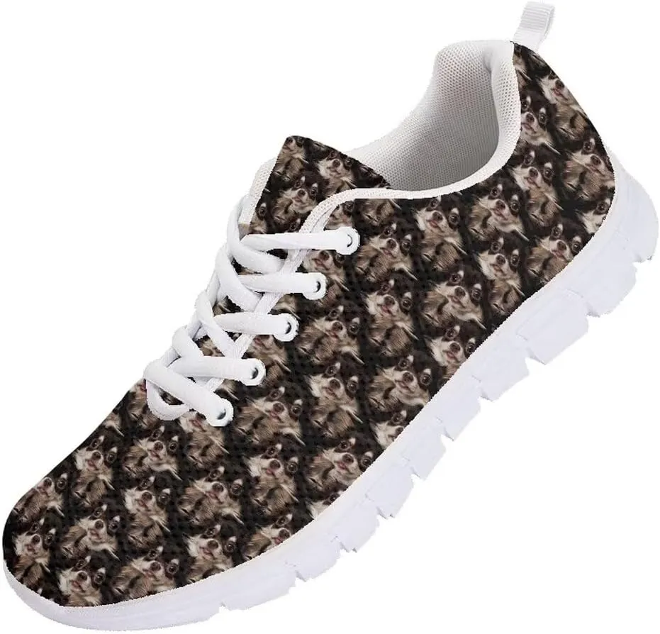 AmzPrint Womens Mens Walking Shoe Cute Animal Print White Sole Hiking Shoes for Women Men Fahsion Casual Sneakers Size 5.5-13.5