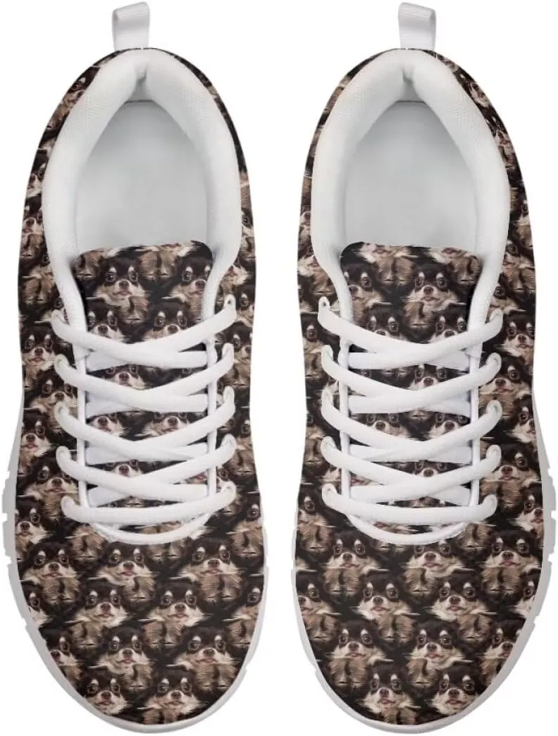 AmzPrint Womens Mens Walking Shoe Cute Animal Print White Sole Hiking Shoes for Women Men Fahsion Casual Sneakers Size 5.5-13.5