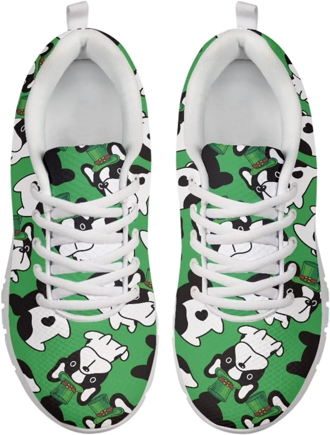 AmzPrint Womens Mens White Sole Walking Shoes for Women Fashion Sneakers Comfortable Casual Sneakers Size 5.5-13.5