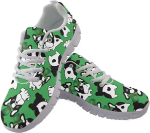AmzPrint Womens Mens White Sole Walking Shoes for Women Fashion Sneakers Comfortable Casual Sneakers Size 5.5-13.5