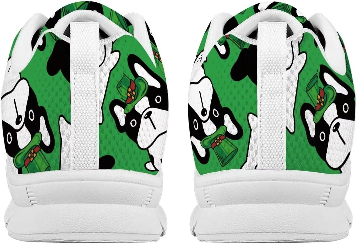 AmzPrint Womens Mens White Sole Walking Shoes for Women Fashion Sneakers Comfortable Casual Sneakers Size 5.5-13.5