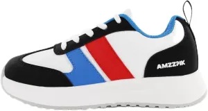 AMZZPIK Boys Girls Running Shoes Kids Lightweight Tennis Sneakers Lace-Up Athletic for Little Kid Everyday Wear