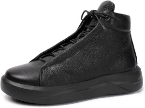 Ankle Boots For Men Mens Lace up High Top Low Heel Boots Office Party Club Show For Holiday Genuine Leather The First Layer Of Cowhide