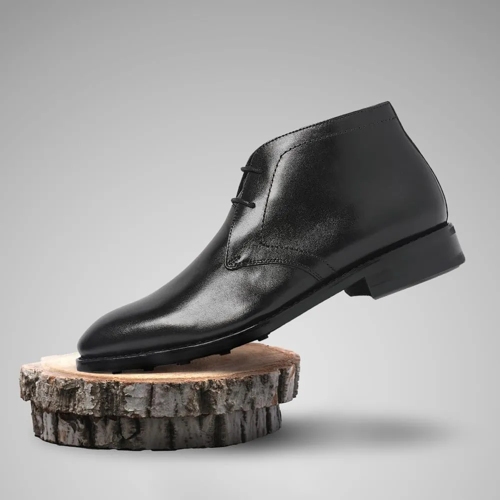 Anthony Veer Wilson Chukka Boots for Men | Pull-up Dress Boot | Goodyear Welt Construction | Durable Rubber Outsole & Cushioned Footbed | Full Grain Calfskin Leather/Suede Upper