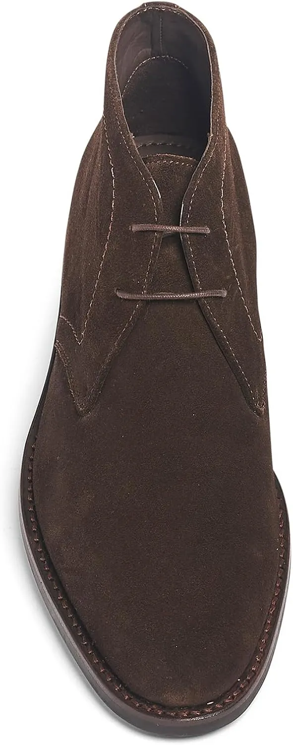 Anthony Veer Wilson Chukka Boots for Men | Pull-up Dress Boot | Goodyear Welt Construction | Durable Rubber Outsole & Cushioned Footbed | Full Grain Calfskin Leather/Suede Upper