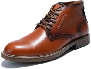 Arkbird Mens Chelsea Boots, Stylish and Comfort Leather Chukka Ankle Boots with Zipper