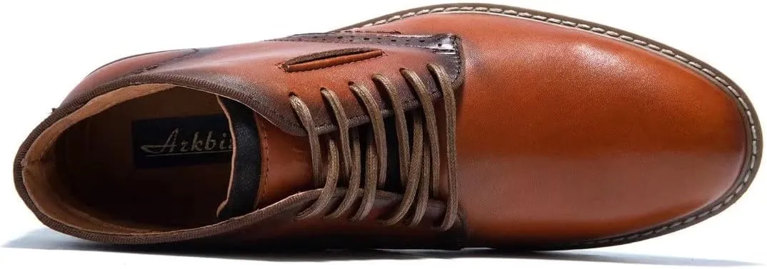 Arkbird Mens Chelsea Boots, Stylish and Comfort Leather Chukka Ankle Boots with Zipper