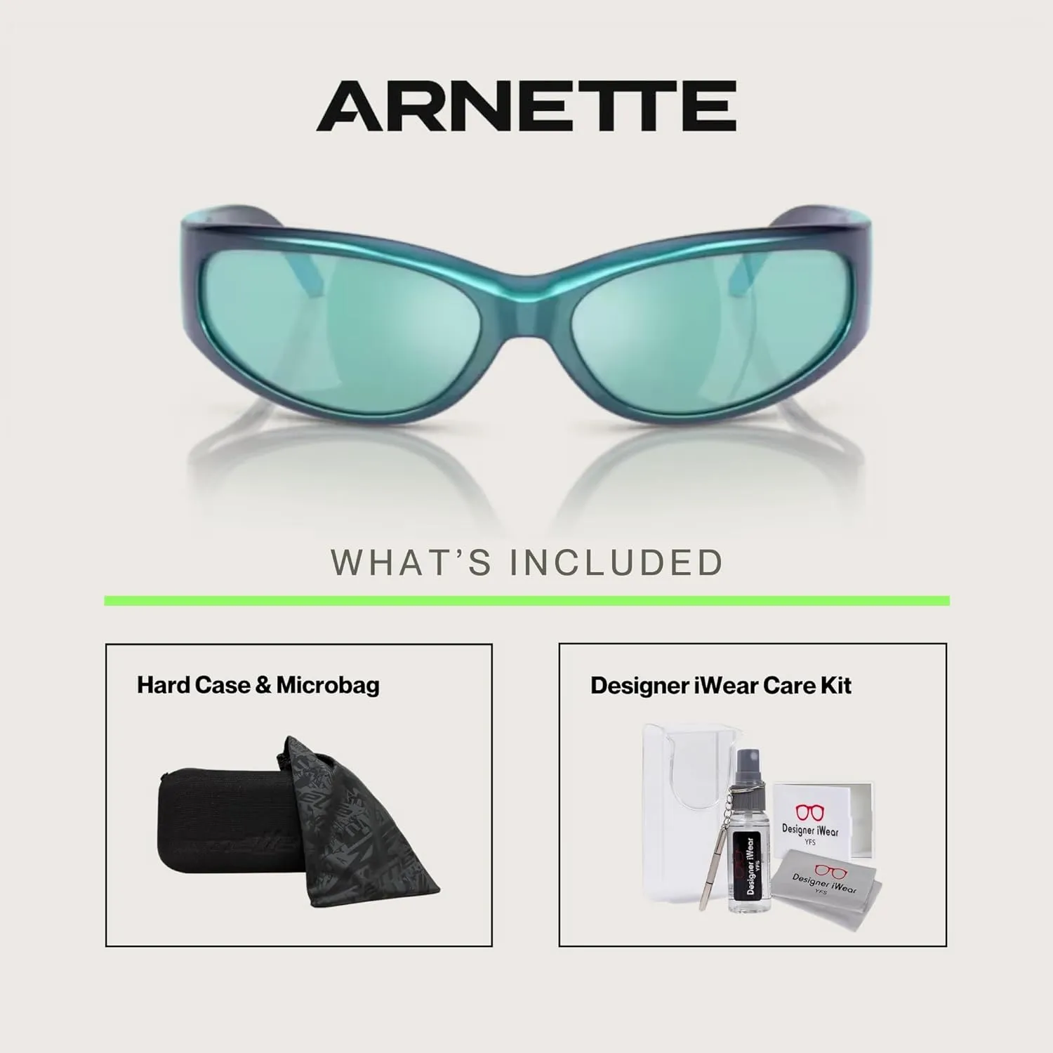 ARNETTE Catfish AN4302 Rectangular Sunglasses for Men for Women   BUNDLE With Designer iWear Complimentary Eyewear Kit