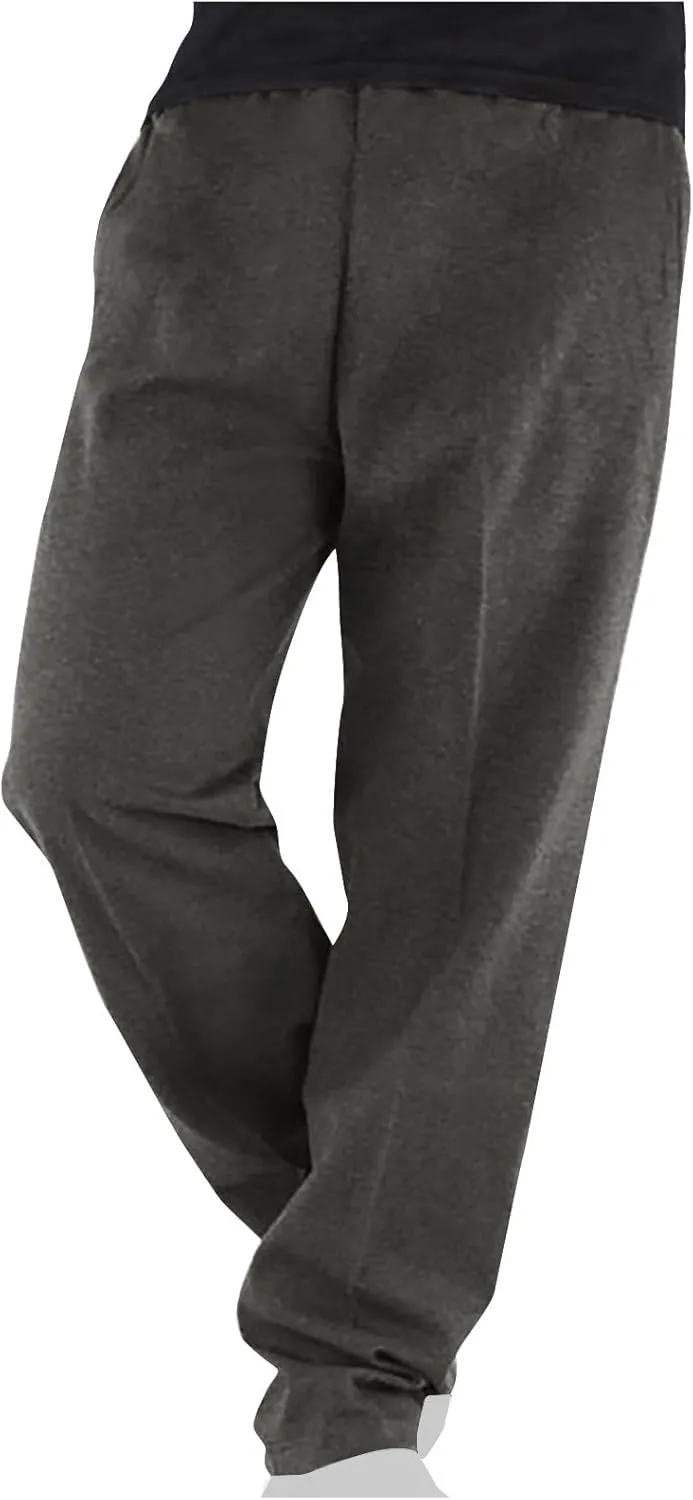 Aymnlox Men's Outdoor Pants Jogger Baggy Chino Pants Fashion Wide Leg Pants Casual Pants with Pockets Y2K Streetwear Trouser