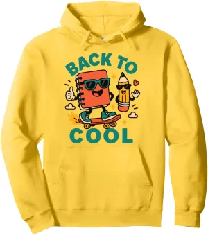 Back to School Stylish – Fun Skateboard Pencil Notebook Pullover Hoodie