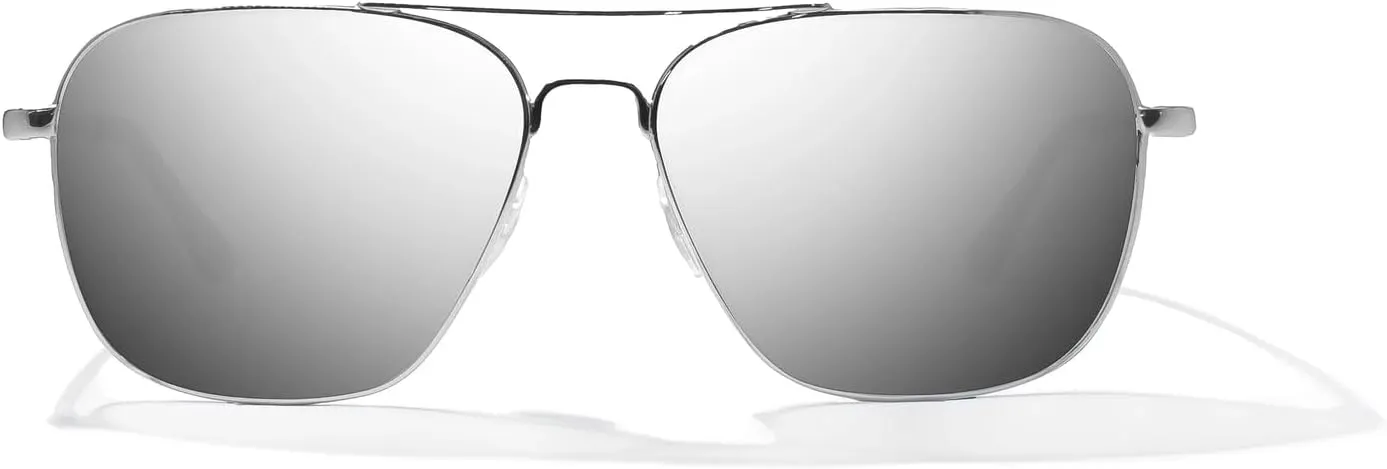Bajio Snipes – Polarized Aviator – Glass & Poly Lenses – Stainless Frame – Large Fit • Medium Wrap – with LAPIS Tech