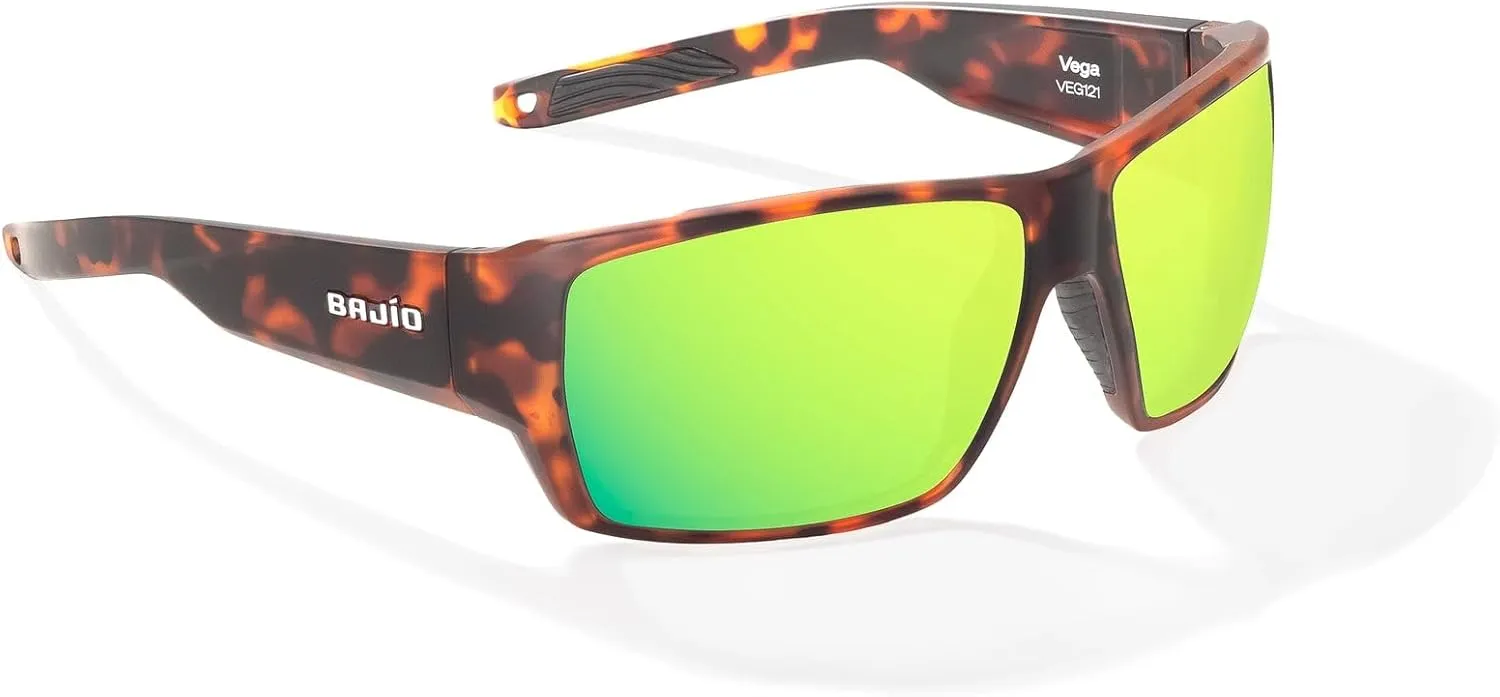 Bajio Vega – Large Fit • Full Wrap – Polarized Glass & Poly Lenses – Color Enhancing Lens • Square Wrap Design