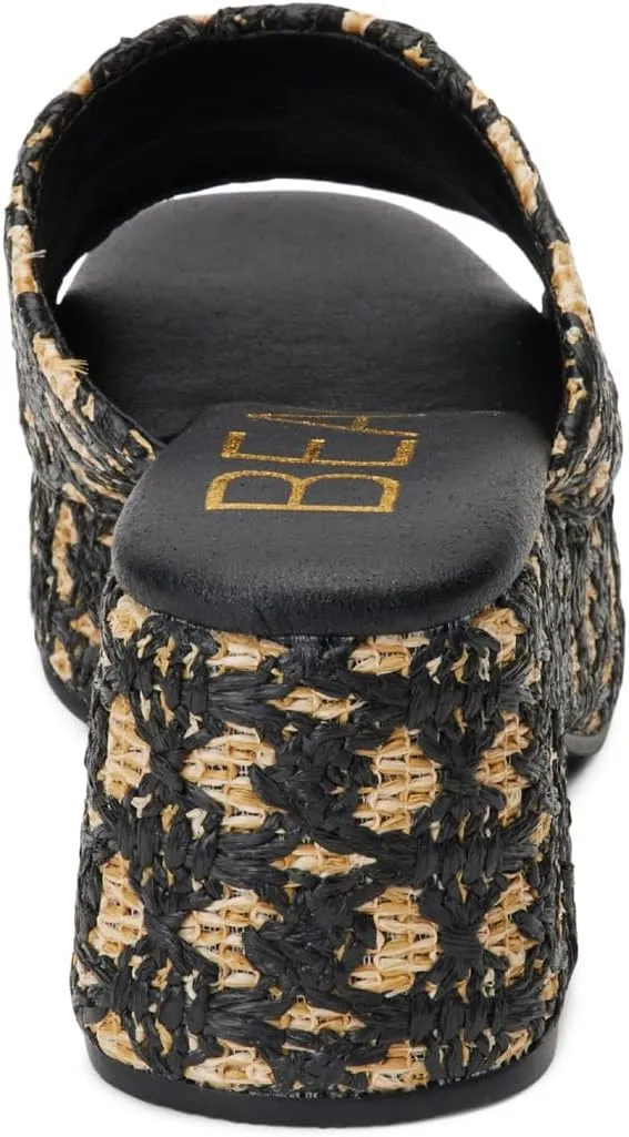 BEACH by Matisse Womens Cruz Block Platform Casual Sandals Casual Mid Heel 2-3" - Brown