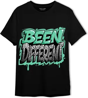 Become Different Unisex Shirt Matching AJ 3s Green Glow, Urban Clothing, Black, White