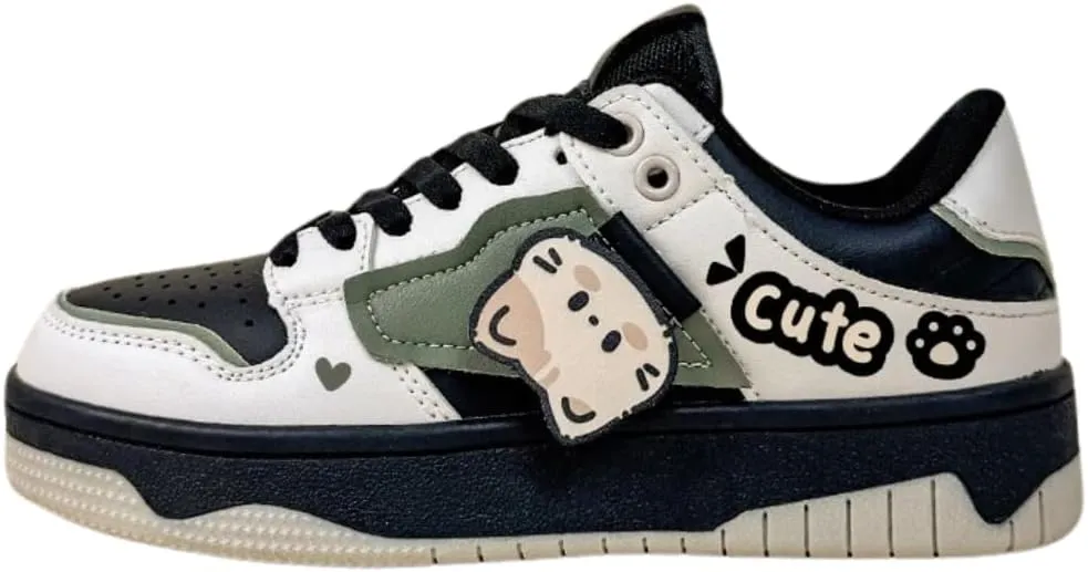 Bobo's House Ultra Cute Neko Chunky Sneakers Unisex Kawaii Cat Design Vegan Leather Platform Shoes