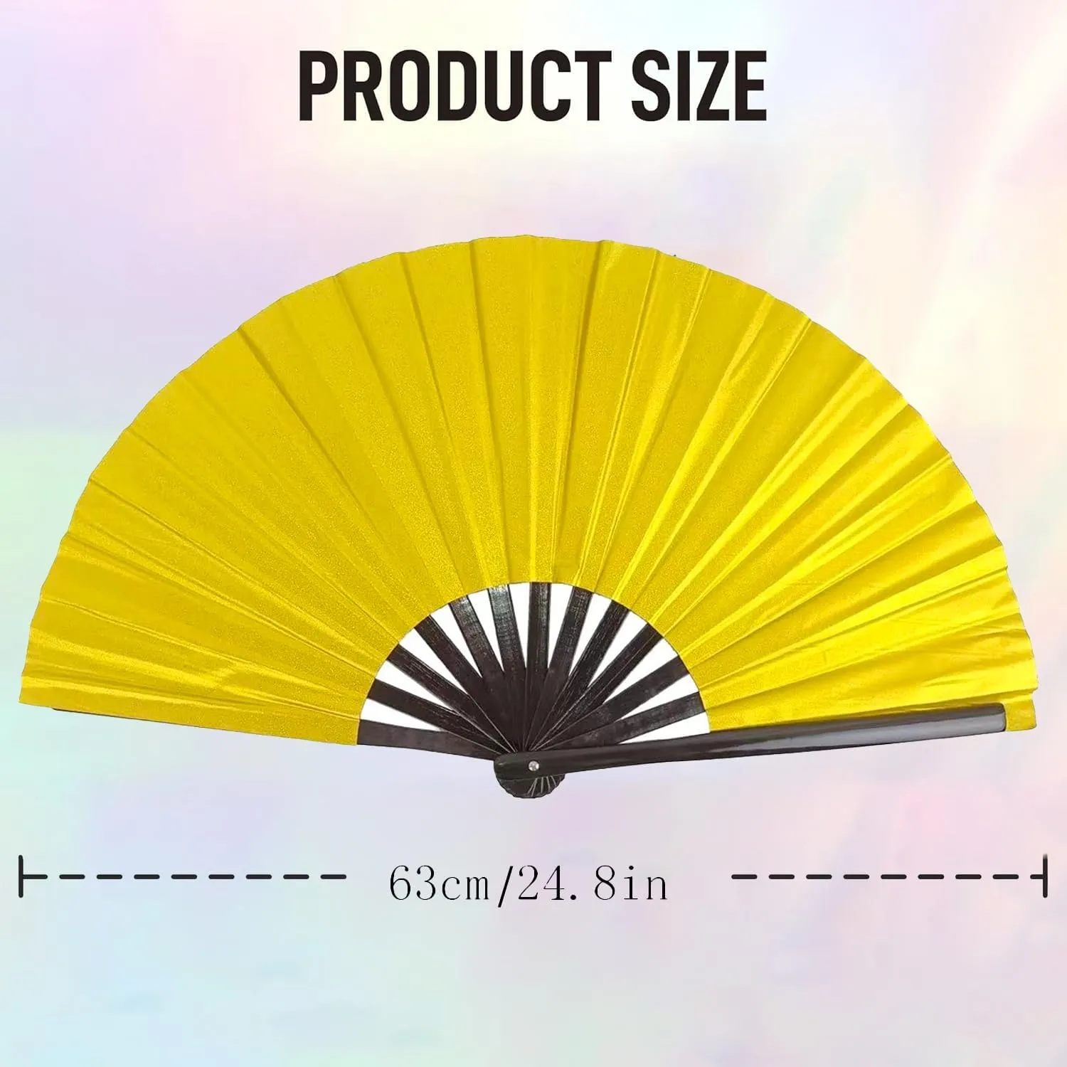 Boots on The Ground Fan, New Large Folding Hand Fan Line Dance Popping Fan,Handheld Clacking Fans for Line Dancing,Suitable for all kinds of dance performances,parties (Color#D,13.3in)