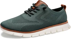 Breeze Shoes for Men,Business Casual Shoes Mens,Comfortable Breeze Urban Shoe for Men,Oxfords Mesh Dress Sneakers,Breathable Upper Wearbreeze Footwear,Lace-Up Lightweight Tennis Walking Shoe