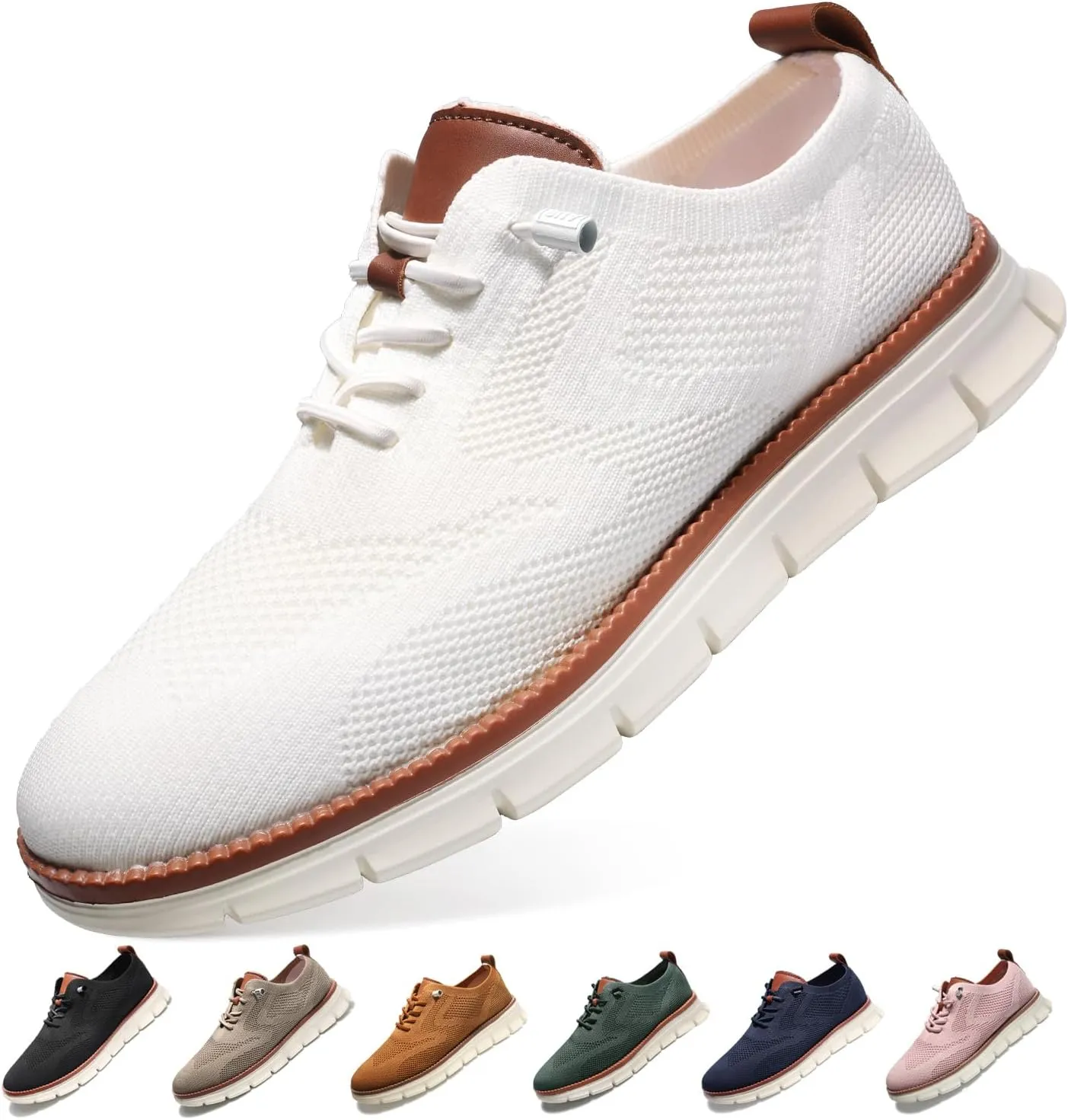 Breeze Shoes for Men,Business Casual Shoes Mens,Comfortable Breeze Urban Shoe for Men,Oxfords Mesh Dress Sneakers,Breathable Upper Wearbreeze Footwear,Lace-Up Lightweight Tennis Walking Shoe
