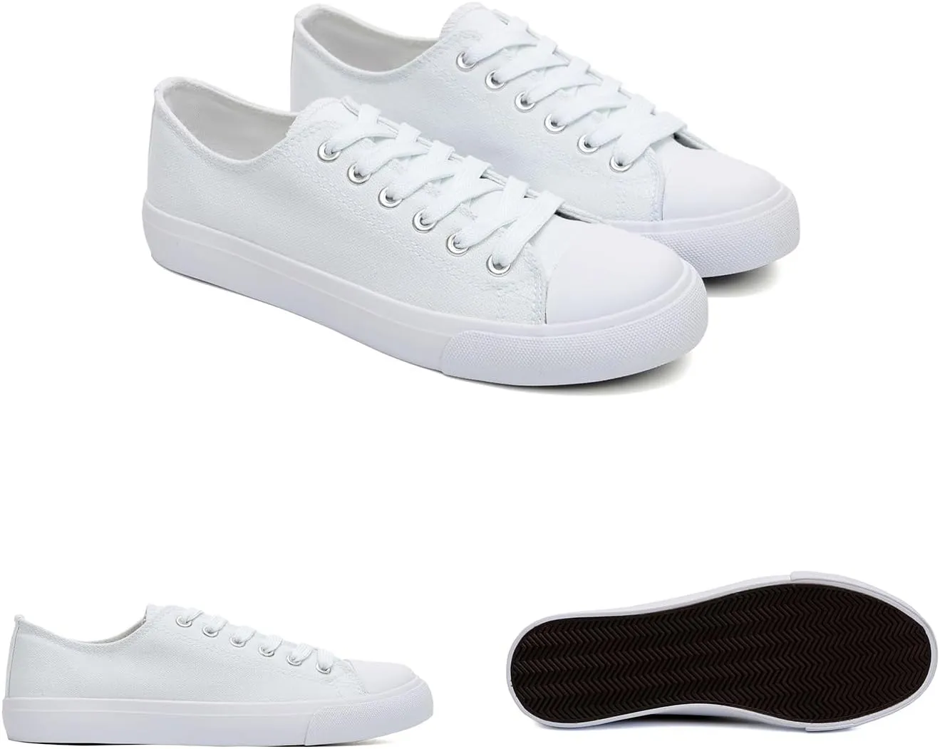 Canvas Shoes for Women Casual Low Top Sneakers Fashion Womens Tennis Shoes for Everyday Wear