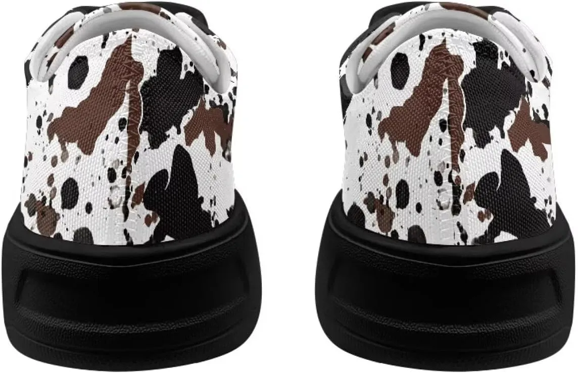 Canvas Shoes for Women Classic Fashion Sneakers Lace Up Low Top Casual Lightweight Breathable Sneakers Wide Toe Shoes