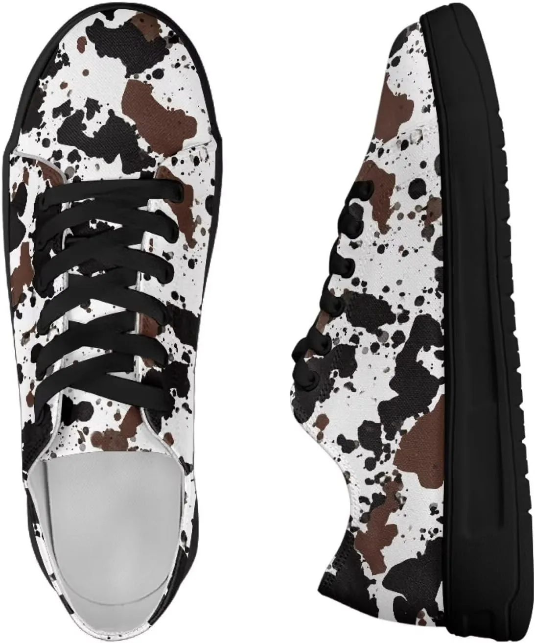 Canvas Shoes for Women Classic Fashion Sneakers Lace Up Low Top Casual Lightweight Breathable Sneakers Wide Toe Shoes