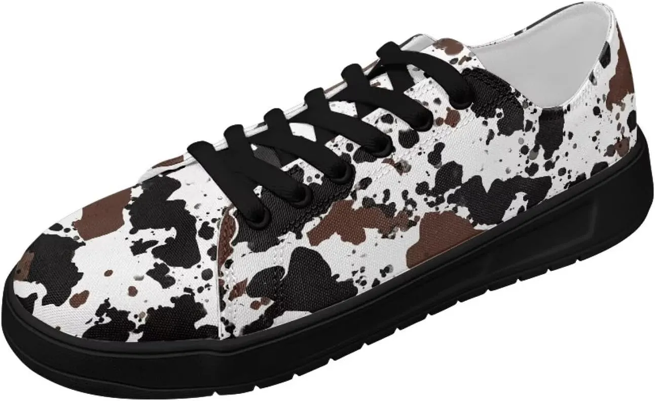 Canvas Shoes for Women Classic Fashion Sneakers Lace Up Low Top Casual Lightweight Breathable Sneakers Wide Toe Shoes