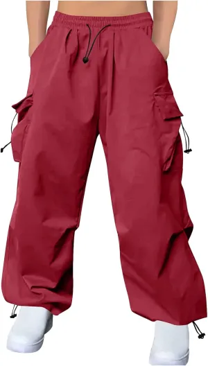 Cargo Pants for Men Baggy Big and Tall Trendy Casual Parachute Pant Harem Joggers Loose Fit with Multi Pocket Streetwear