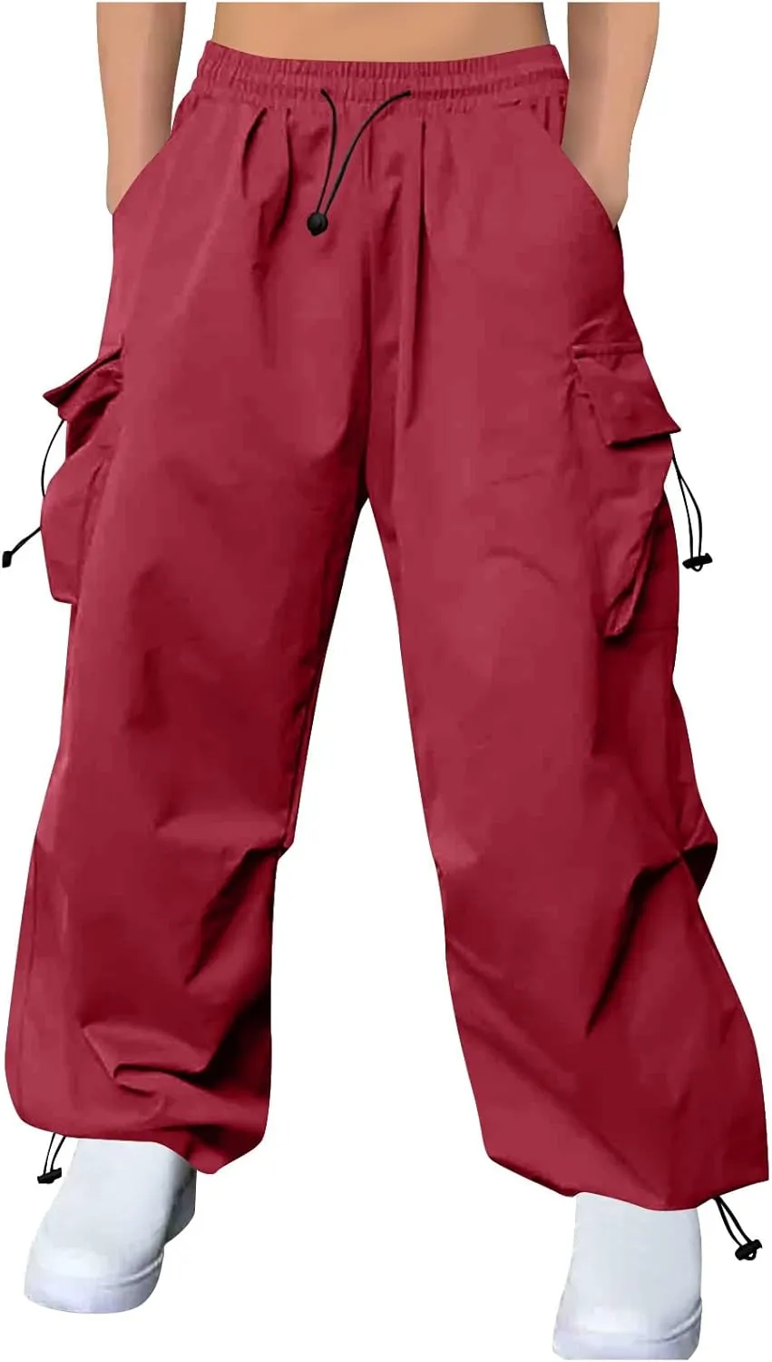Cargo Pants for Men Baggy Big and Tall Trendy Casual Parachute Pant Harem Joggers Loose Fit with Multi Pocket Streetwear