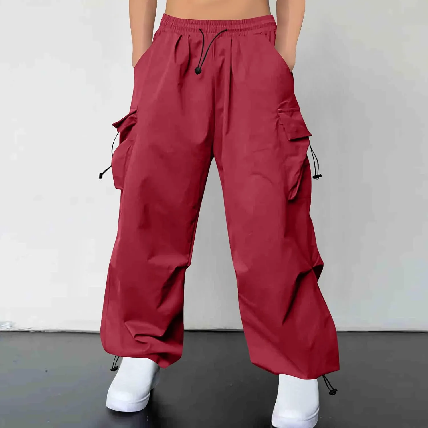 Cargo Pants for Men Baggy Big and Tall Trendy Casual Parachute Pant Harem Joggers Loose Fit with Multi Pocket Streetwear