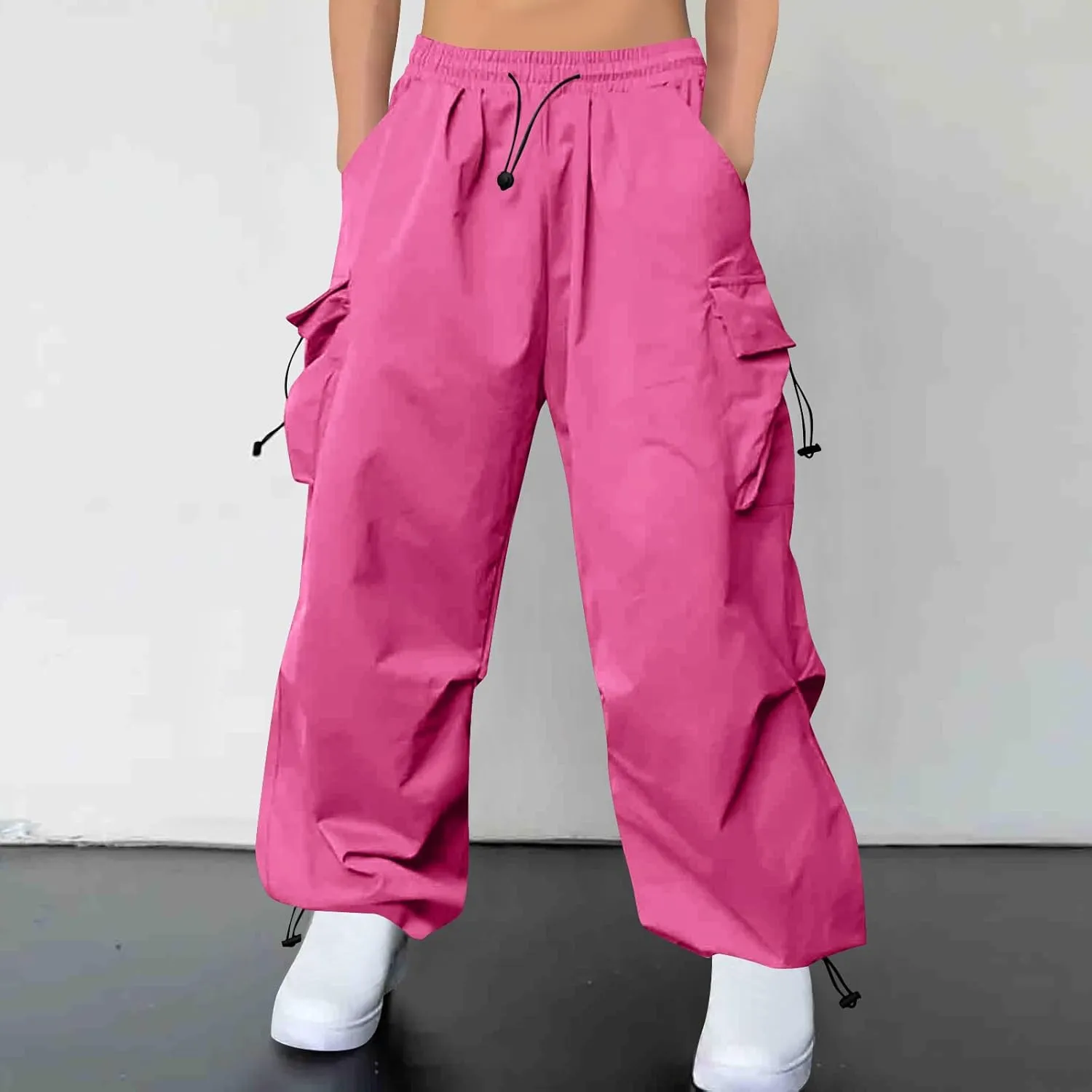 Cargo Pants for Men Baggy Big and Tall Trendy Casual Parachute Pant Harem Joggers Loose Fit with Multi Pocket Streetwear