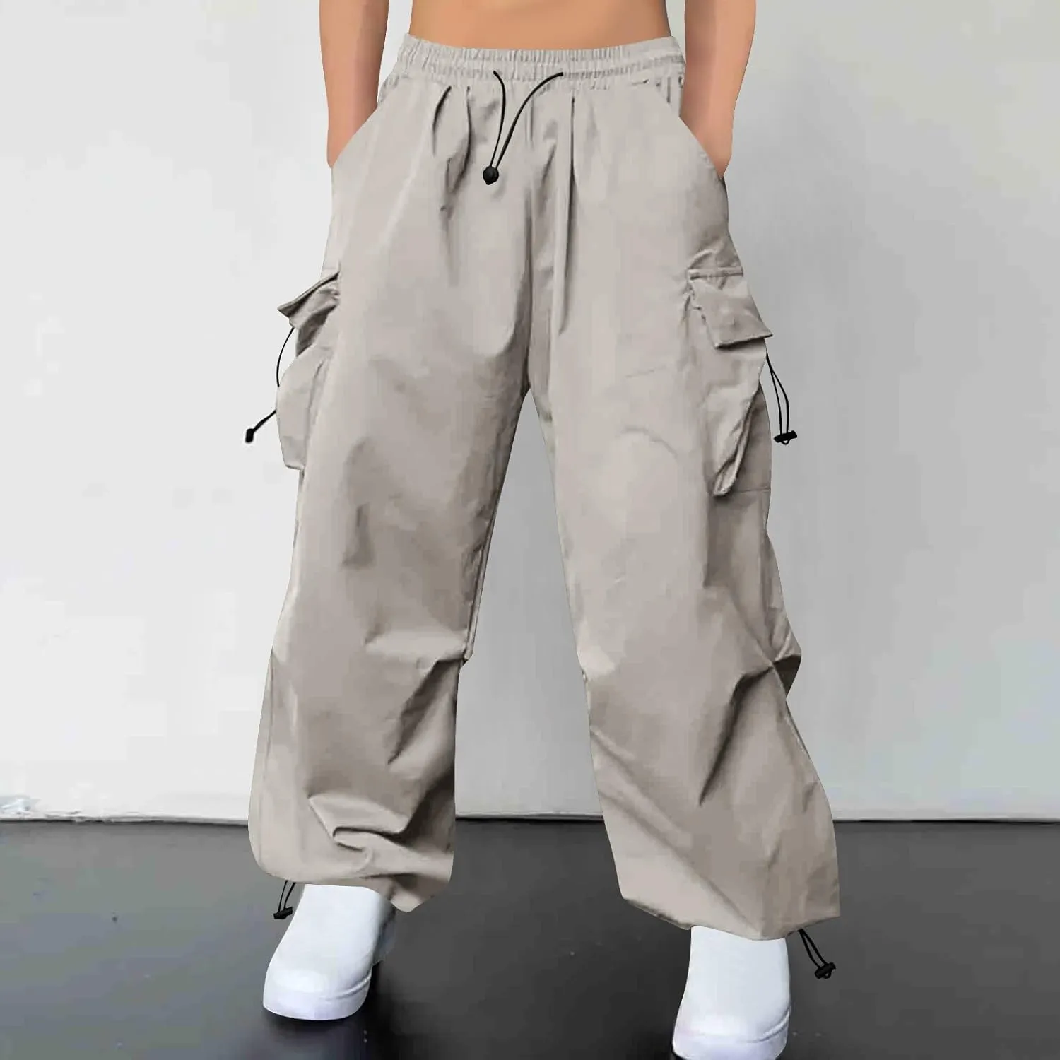 Cargo Pants for Men Baggy Big and Tall Trendy Casual Parachute Pant Harem Joggers Loose Fit with Multi Pocket Streetwear