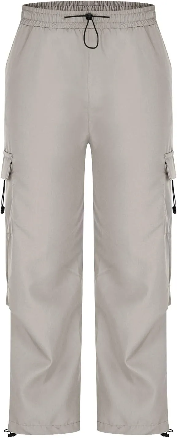 Cargo Pants for Men Baggy Big and Tall Trendy Casual Parachute Pant Harem Joggers Loose Fit with Multi Pocket Streetwear