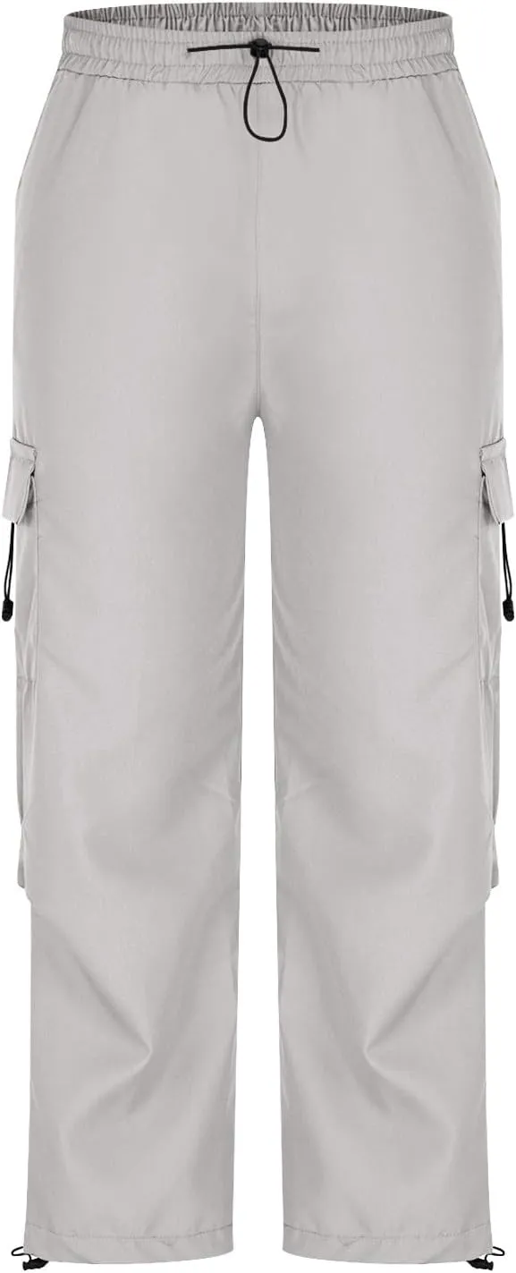 Cargo Pants for Men Baggy Big and Tall Trendy Casual Parachute Pant Harem Joggers Loose Fit with Multi Pocket Streetwear