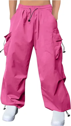 Cargo Pants for Men Baggy Big and Tall Trendy Casual Parachute Pant Harem Joggers Loose Fit with Multi Pocket Streetwear