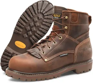 Carolina 28 Series 6” Composite Toe Work Boots for Men - Waterproof, with Durable Leather Uppers, AG7 Comfort Footbeds & Slip-Resistant Lug Outsoles